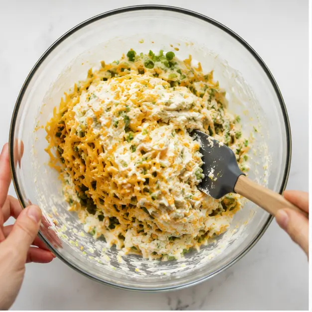 Step 1: Mixing the cream cheese filling