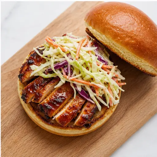 Step 4: Assemble sandwich on toasted brioche bun