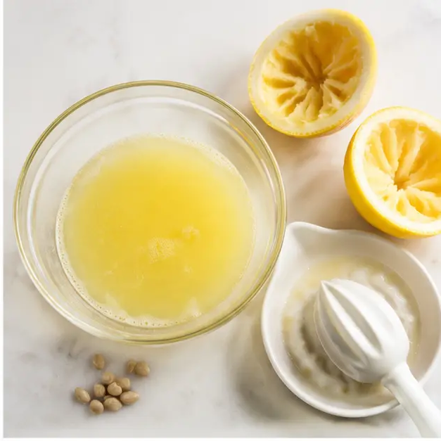 Step 2: Juice fresh lemons until you have 1 cup