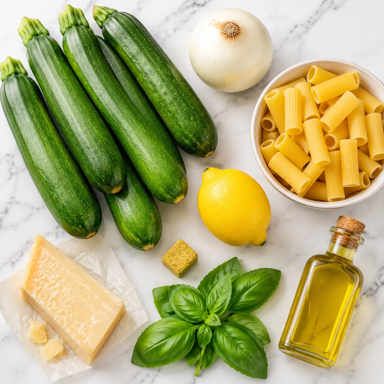 meghan markle zucchini pasta - main ingredients