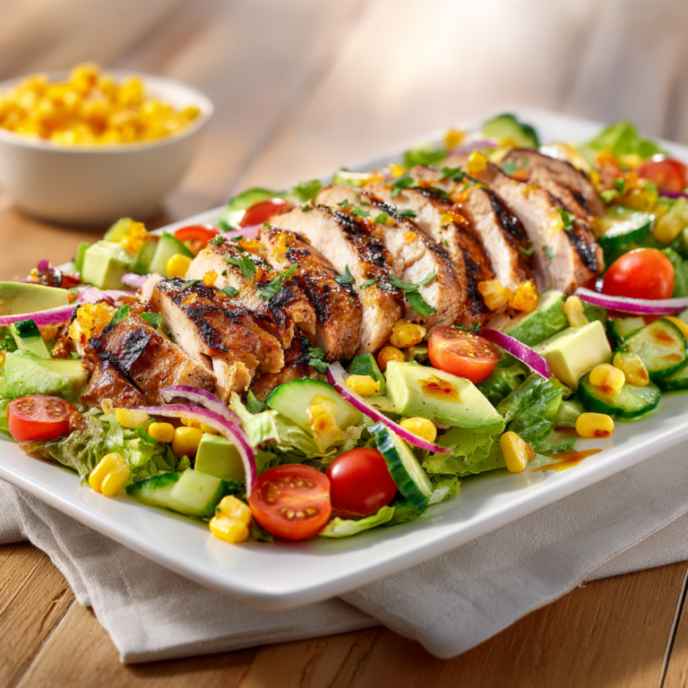 orange dijon grilled chicken - final presentation
