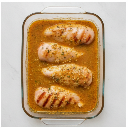 orange dijon grilled chicken - marinating chicken
