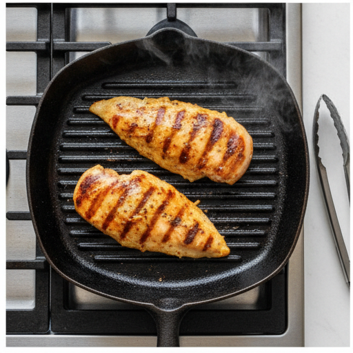 orange dijon grilled chicken - grilling chicken on grill pan