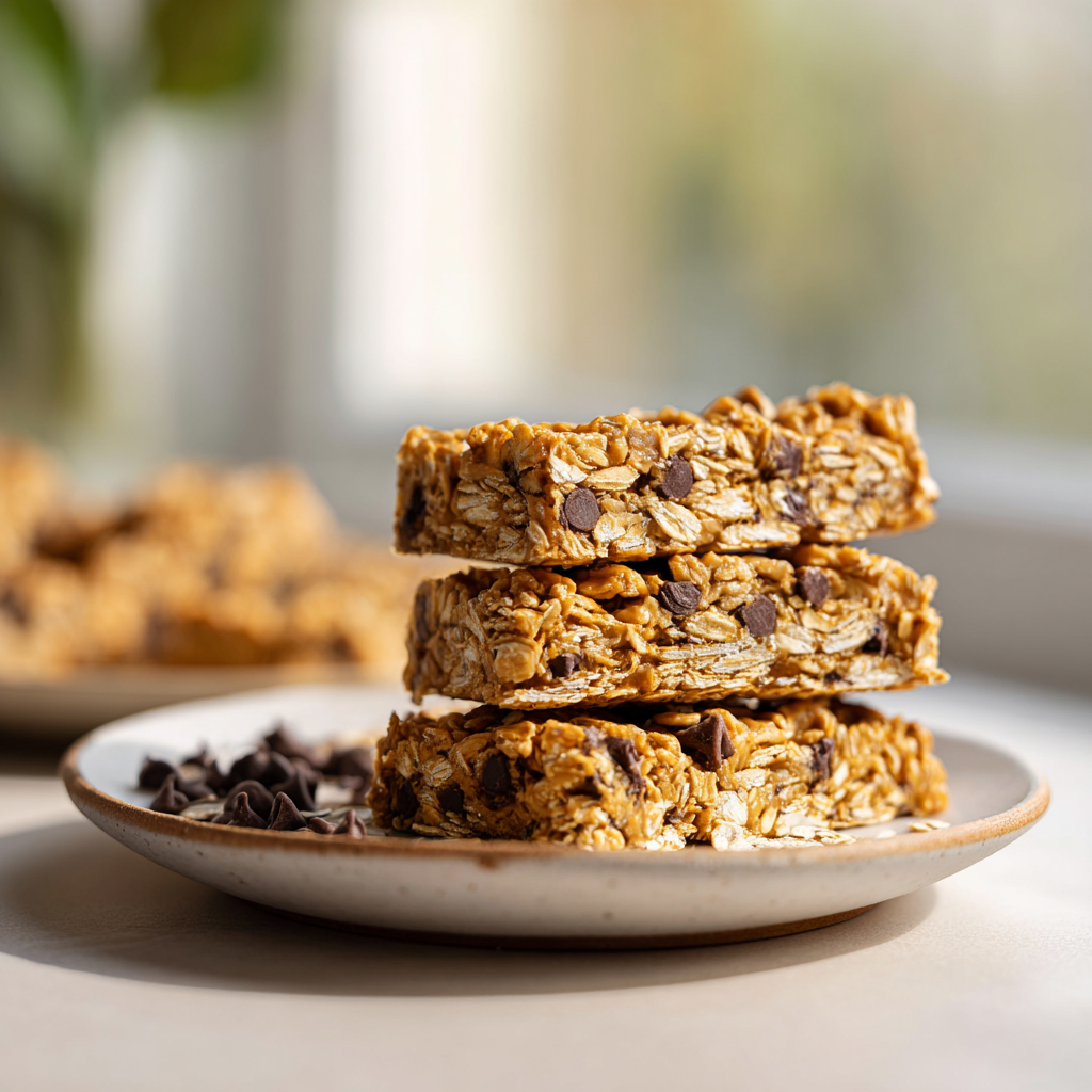 peanut butter oat bars - final presentation
