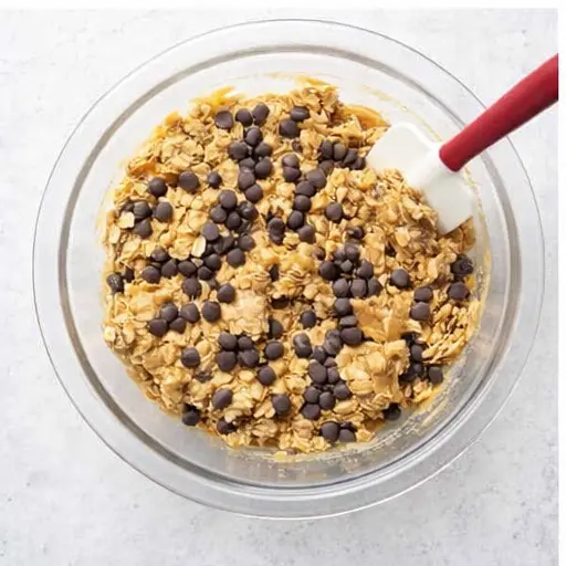 Step 3: Folding in dark chocolate chips