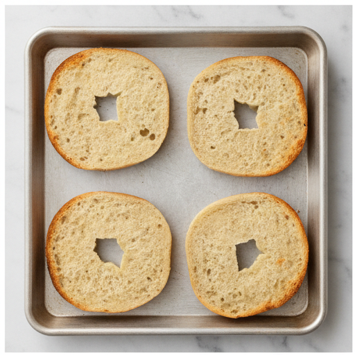 pizza bagels - step 1