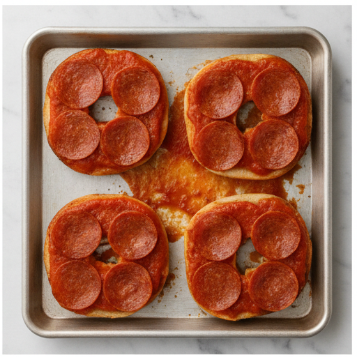 pizza bagels - step 2