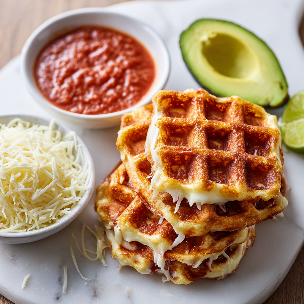 pizza waffles - main ingredients