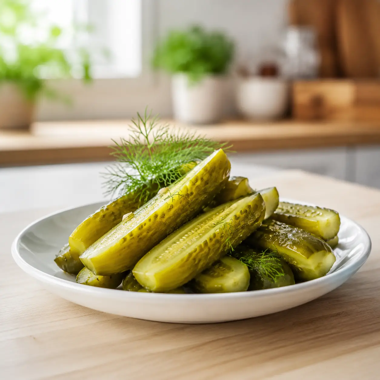refrigerator dill pickles - final presentation
