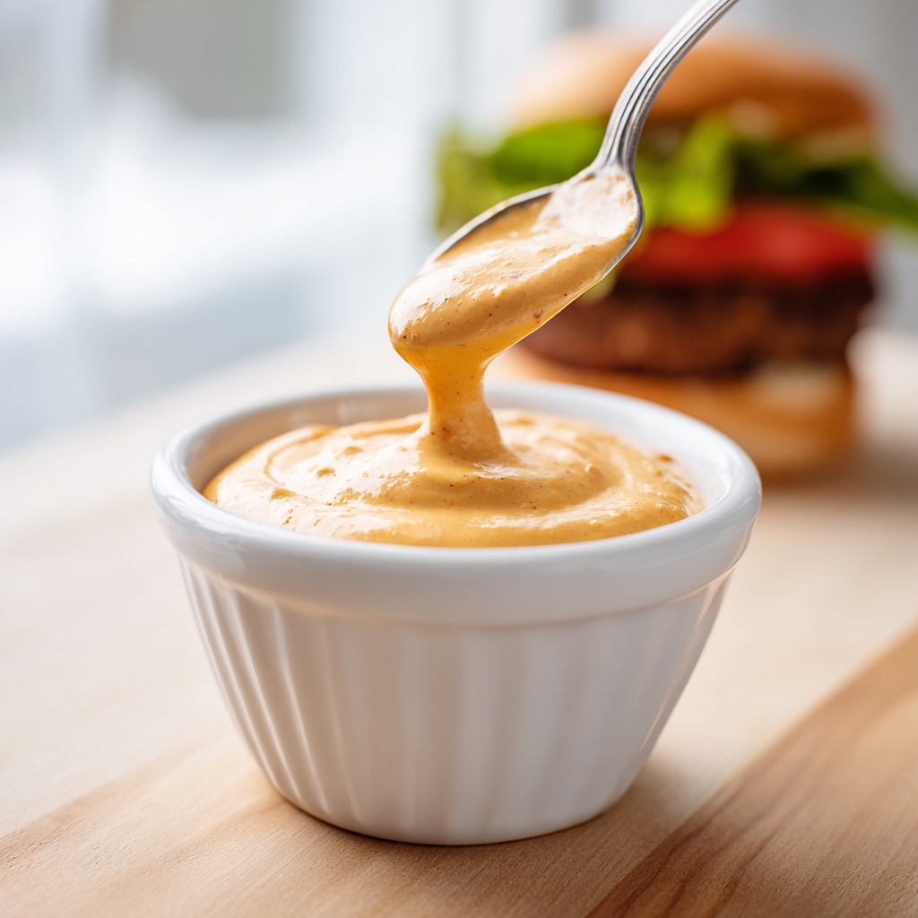 smash burger sauce - final presentation