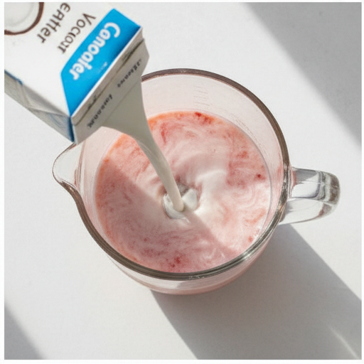 strawberry coconut water lemonade - step 3