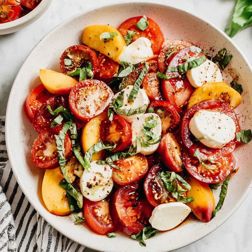 summer fruit caprese salad 184521037