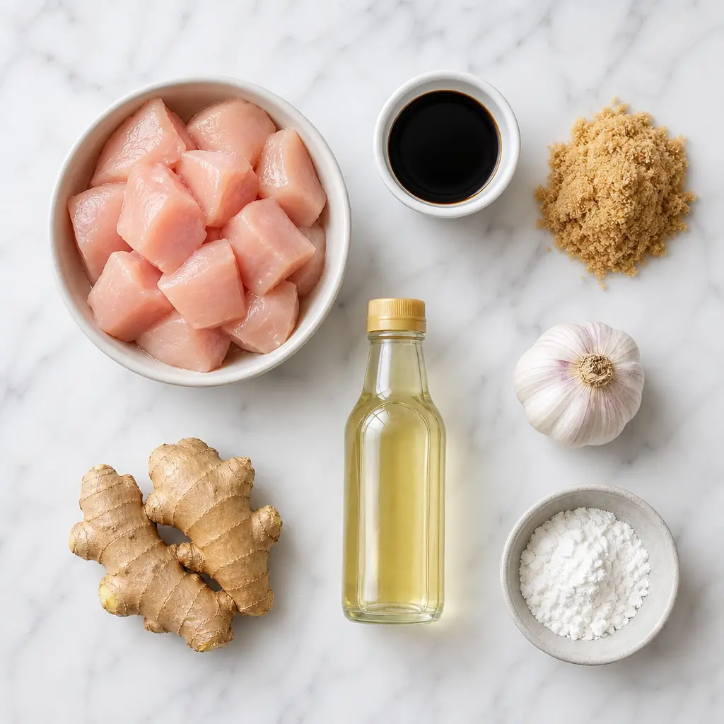 teriyaki chicken - main ingredients