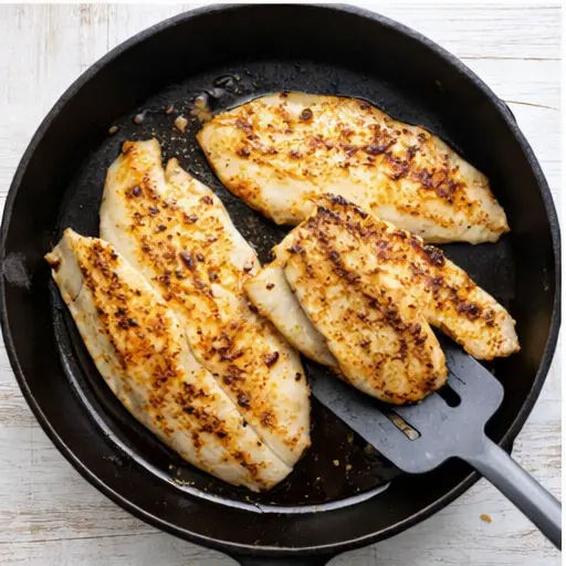 Step 3: Pan-searing tilapia fillets