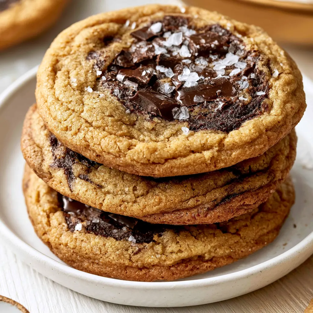 brown butter chocolate chip cookies - final presentation