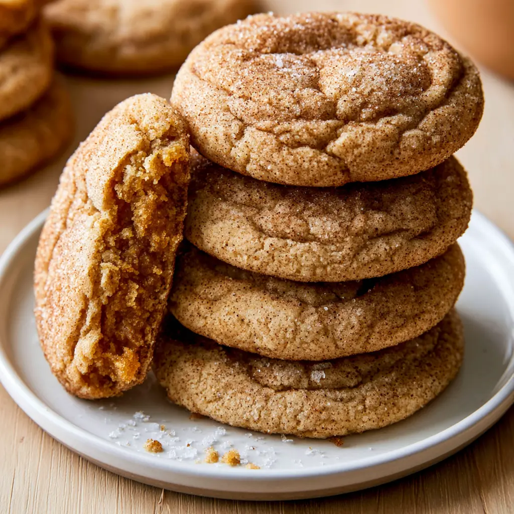 brown butter pumpkin snickerdoodle cookies - final presentation