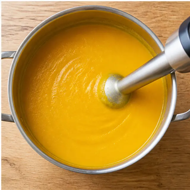 Step 4: Blend the soup until completely silky smooth.