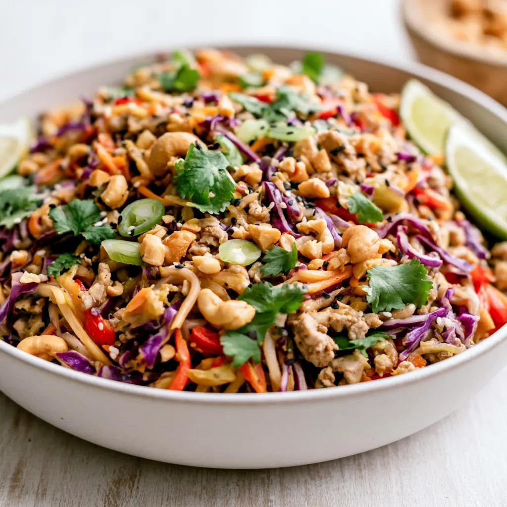 chicken pad thai - final presentation