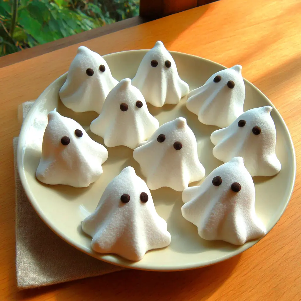 ghost meringue cookies - final presentation