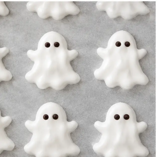 Step 3: Pressing mini chocolate chips in for eyes