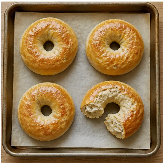 Bake until golden, firm, and hollow-sounding when tapped