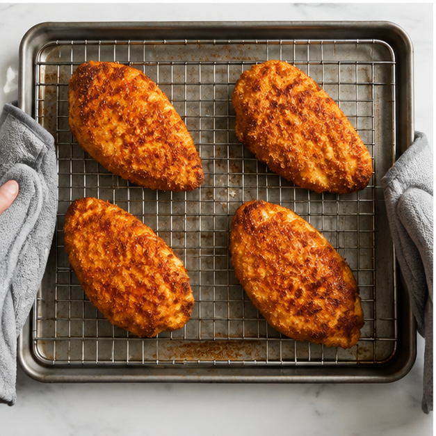 hot honey chicken sandwich - step 3