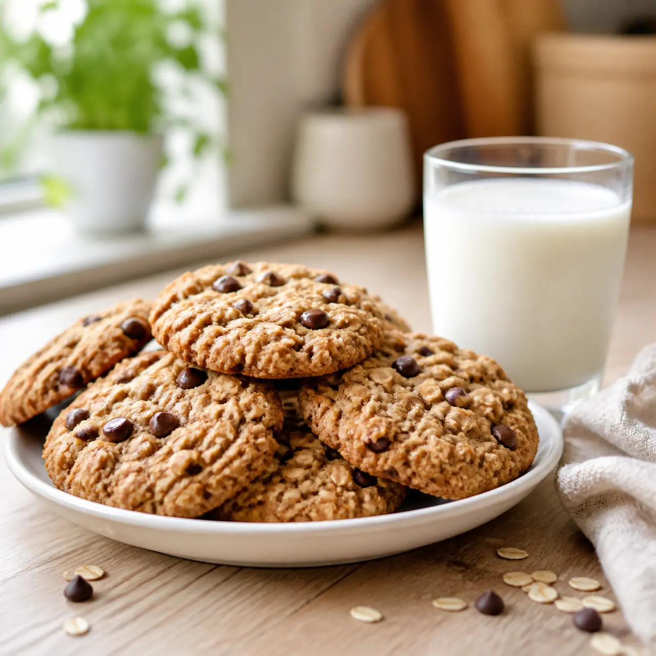 peanut butter oatmeal cookies - final presentation