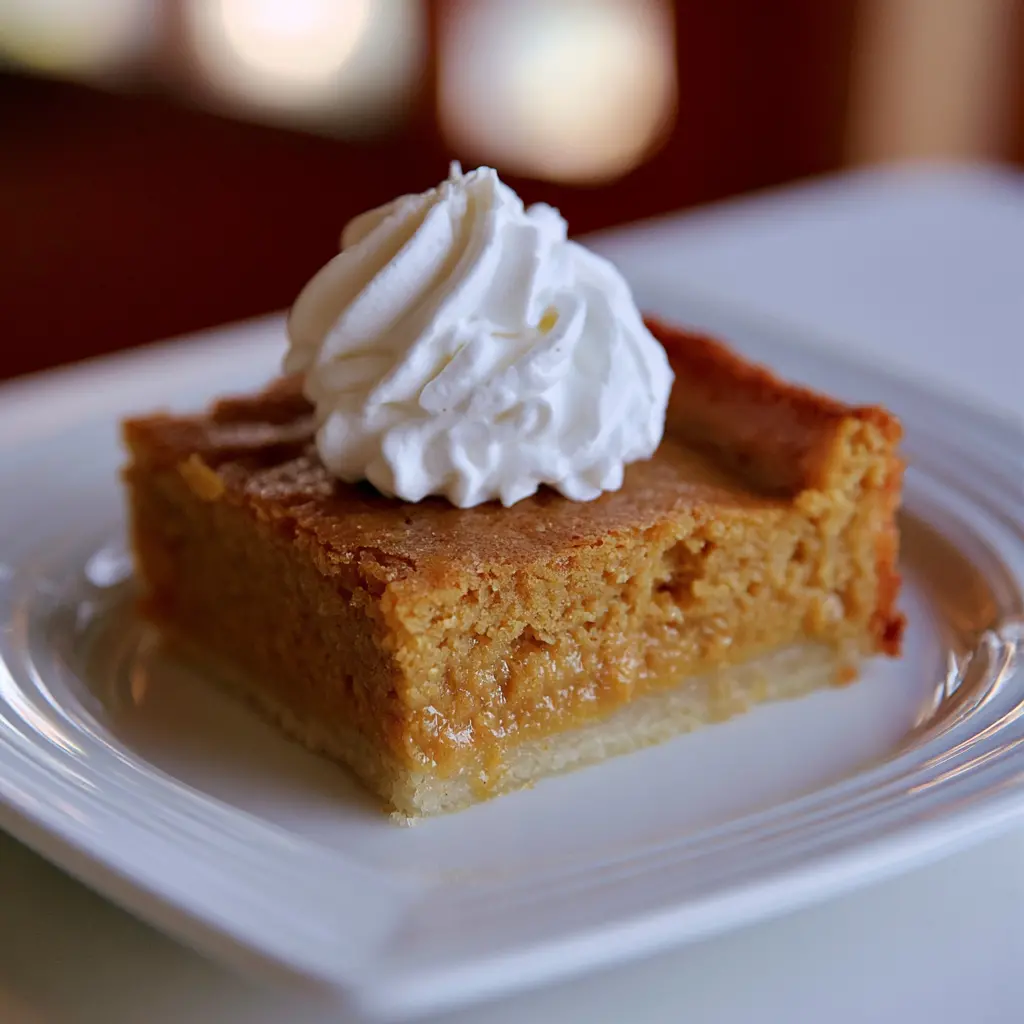 pumpkin gooey butter cake - final presentation