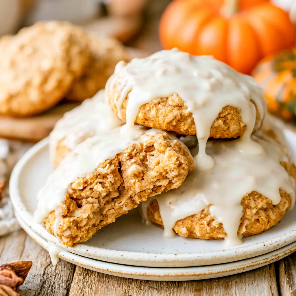 pumpkin oatmeal cookies - final presentation