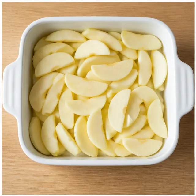 Step 1: Slice and prep the apples into even pieces