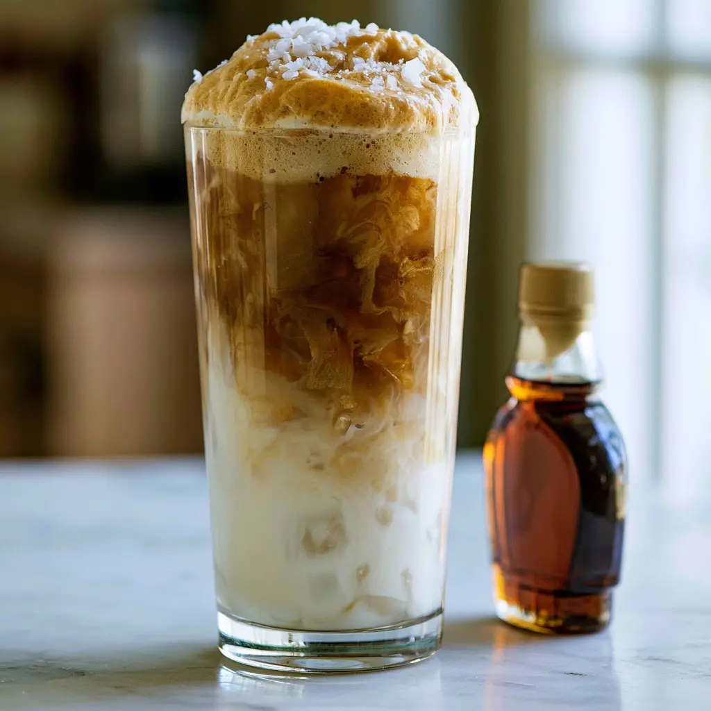 salty canadian iced latte - final presentation