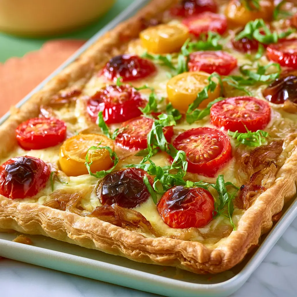 tomato tart - final presentation