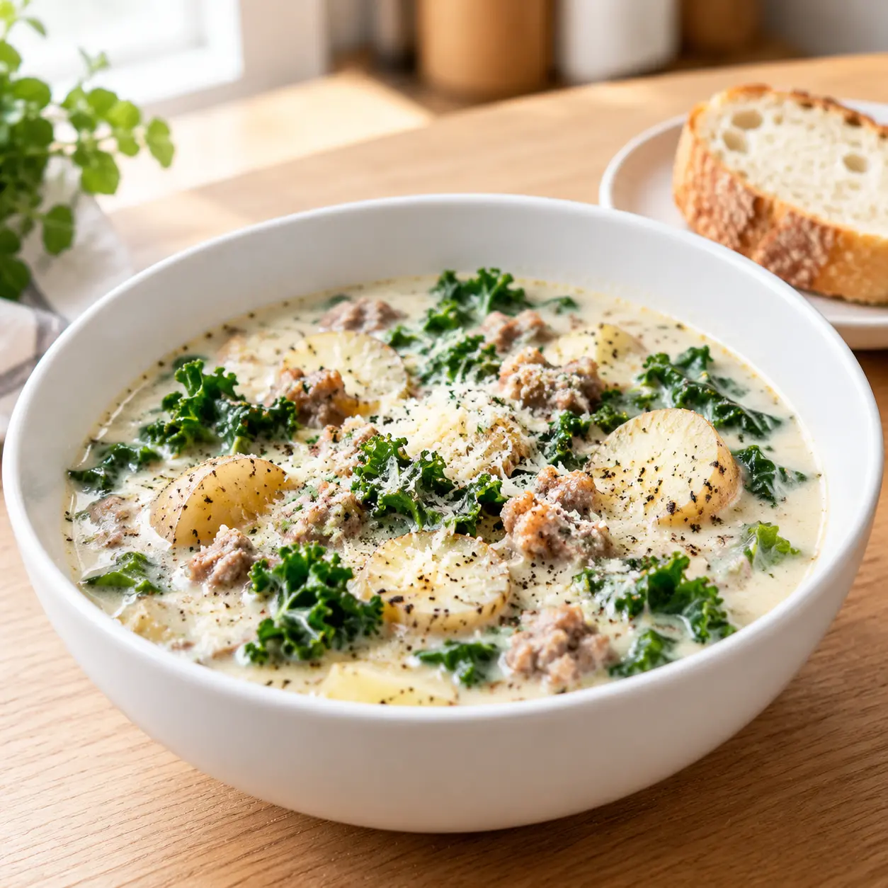 creamy zuppa toscana - final presentation